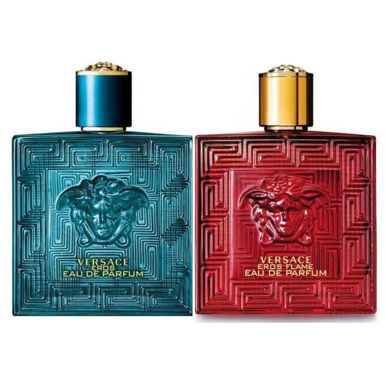 versace eros and versace eros flame 3.4oz/100ml